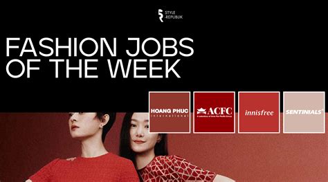 Fashion Jobs of the Week Việc làm thời trang tại ACFC innisfree