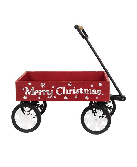 Col House Designs Wholesale Merry Christmas Red Wagon