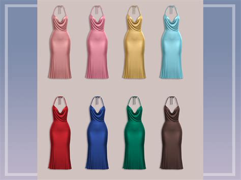 The Sims Resource Belaloallure Remas Silk Dress Patreon