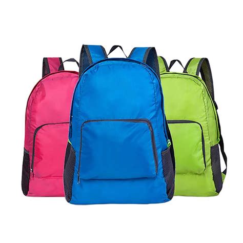 Nylon Foldable Travel Backpack - with Logo Printing - Backpack Malaysia