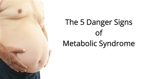 Signs You May Have Metabolic Syndrome