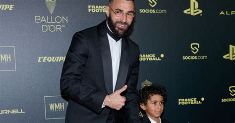 Karim Benzema et son fils Ibrahim Photocall de la 66ème cérémonie du