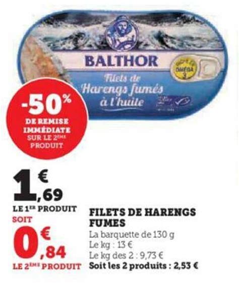 Promo Filets De Harengs Fumés chez U Express iCatalogue fr