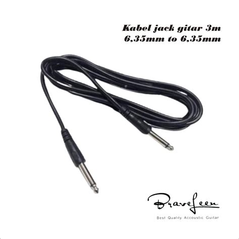 Jual Kabel Jack Gitar Dan Bass 6 35mm Panjang 3 Meter Jack Audio