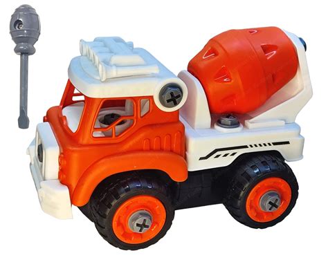 Funblast Cement Mixer Truck Construction Building Toy Diy Assembling