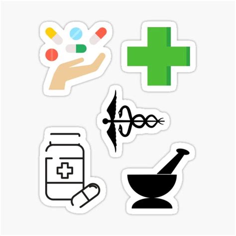 Pharmacy Sticker Pack 2 Sticker For Sale By Pstawicki Redbubble