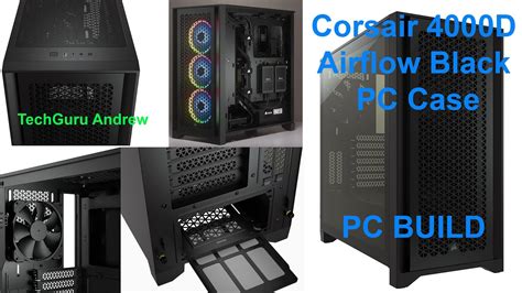 Corsair 4000d Airflow Black Pc Build Youtube