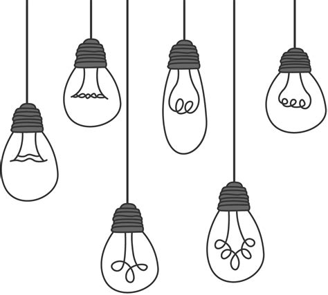 Download Transparent Hanging Light Bulb Png Light Bulb Png Vector