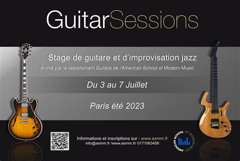 Stage Guitar Sessions été 2023 American School of Modern Music