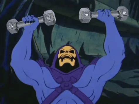 Pumping Iron Skeletor Know Your Meme