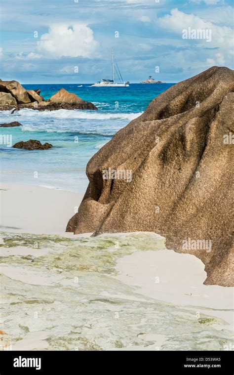 Anse Patates Beach La Digue Island Seychelles Stock Photo Alamy