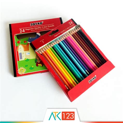 Jual Pensil Warna Joyko 24 Superior Quality Color Pencils Cp 24pb