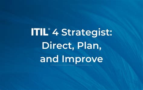 ITIL 4 Strategist Direct Plan And Improve DX Skill