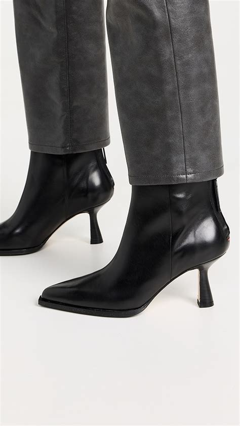 Aeyde Kala Calf Leather Black Booties Shopbop