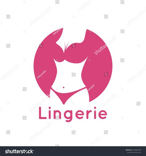 Lingerie Lady Bra Logo Vector Illustration Stock Vector Royalty Free