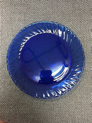 New Set Of 4 Avon Royal Sapphire Cobalt Blue 10 1 2 Dinner Plates In