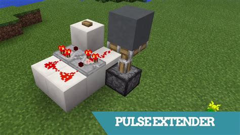 Minecraft Tiny PULSE EXTENDER 3 X 2 Redstone Tutorial YouTube