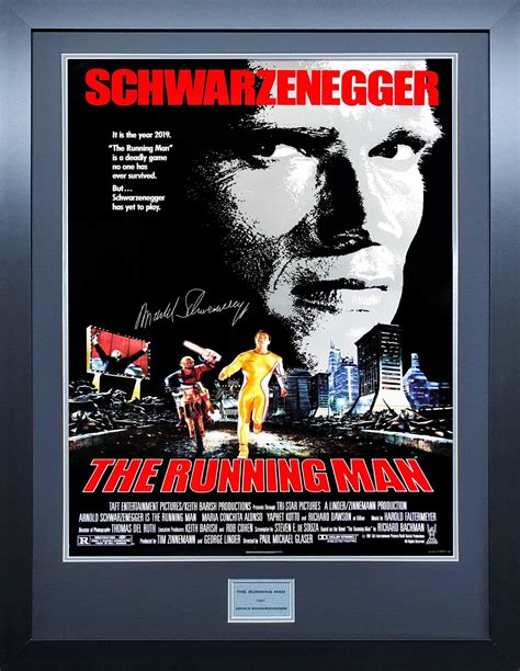 The Running Man Signed Movie Poster – The Frame Lab