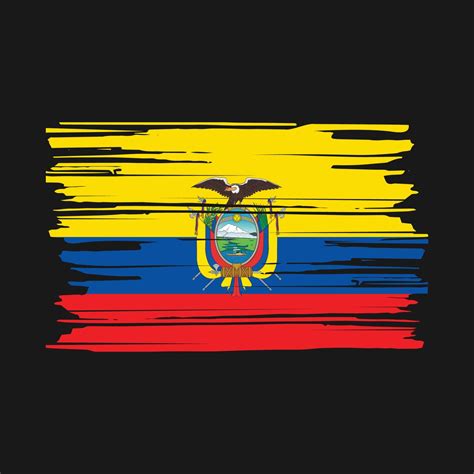 Ecuador Flag Brush 20446143 Vector Art At Vecteezy