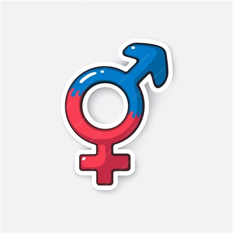 Premium Vector Vector Illustration Transgender Or Hermaphrodite