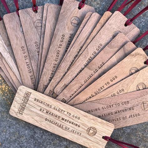 Bulk Personalized Wooden Bookmarks Engraved Wood Bookmarks Etsy