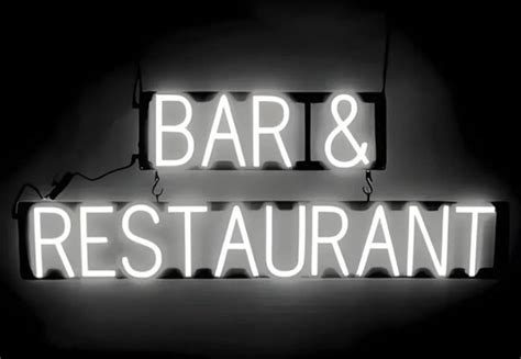 Bar And Restaurant Lichtreclame Neon Led Bord Verlicht Spellbrite 100 X 38 Cm 6 Bol