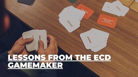 Lessons From The Ecd Game Maker Jeremy