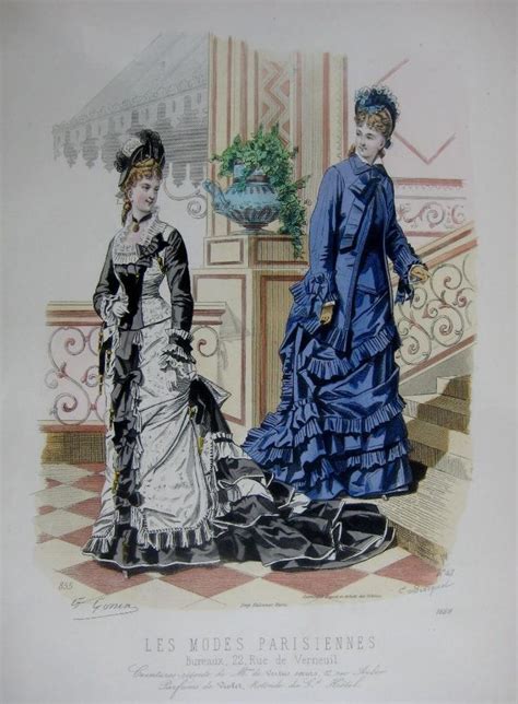 Les Modes Parisiennes 1875 1870s Fashion Vintage Fashion 19th Century