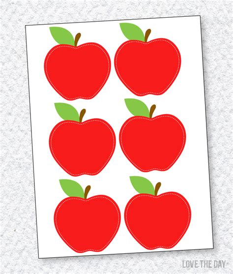 Free Apple Printable Pencil Topper Apple Theme Classroom Apple