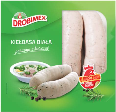 Kiełbasa drobimex biała parzona z kurcząt 1 kg Drobimex Spar