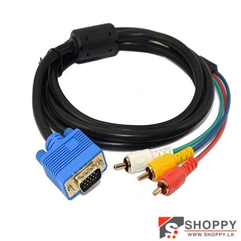 Vga To 3 Rca Av Jack Cable 15m Shoppy Computers And Tech Solutions