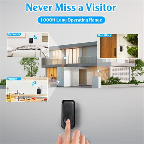 Snapklik Kerui Wireless Doorbell Waterproof Doorbell Chime Kit