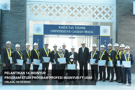 PSPPI FT UGM Lantik 14 Insinyur Baru Fakultas Teknik