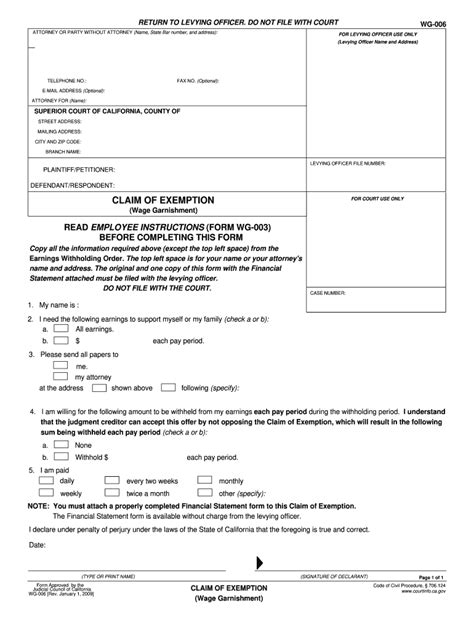 Claim Of Exemption Form California Fill Out Sign Online Dochub