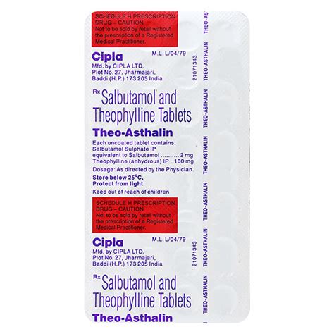 Buy Theo Asthalin Tablet 30s Online At Upto 25 Off Netmeds