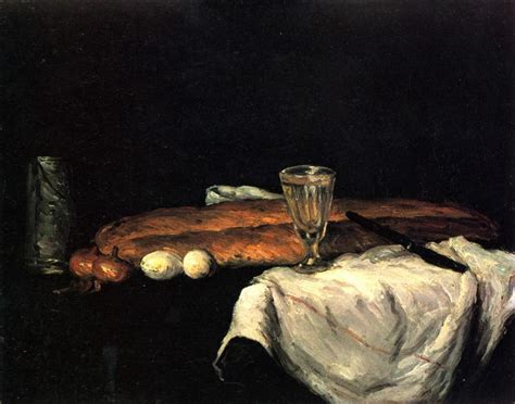 Still Life with Bread and Eggs, 1865 - Paul Cezanne - WikiArt.org