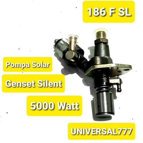 Jual 186F Selenoid Fuel Injection Pump Assy 186 F Genset Solar 5000