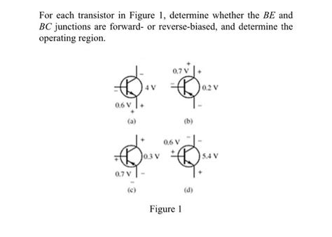 Solved For Each Transistor In Figure 1 Determine Whether