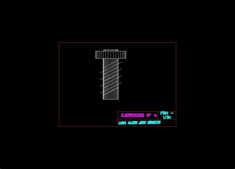 Screw 3D DWG Model for AutoCAD • Designs CAD