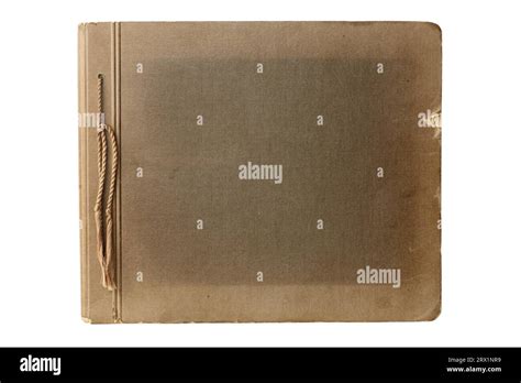 Old Photo Album Isolated On White Stock Photo Alamy