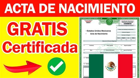 Como Imprimir Mi Acta De Nacimiento Gratis En Pdf Mexinea Blog