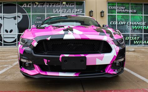 Pink Mustang Car Wrap Classy Cars Ford Mustang Car