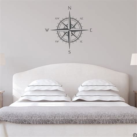 Compass Rose Wall Decal Nautical Home and Nursery Decor Beach - Etsy