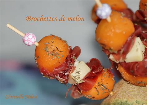 Brochettes De Melon Jambon Cru Et Fromage De Brebis