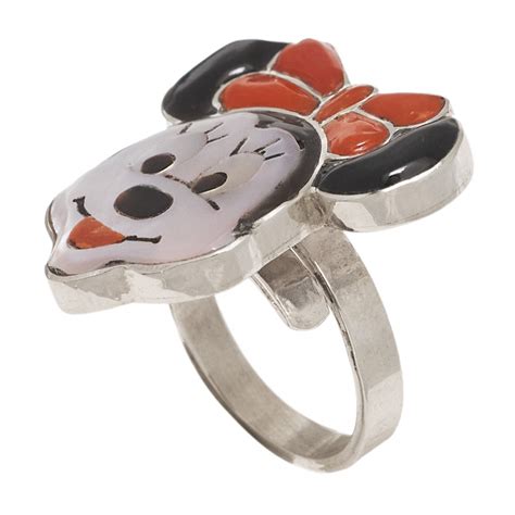 Bague Femme Zuni Toons Ba Minnie Marqueterie Et Argent Harpo Paris