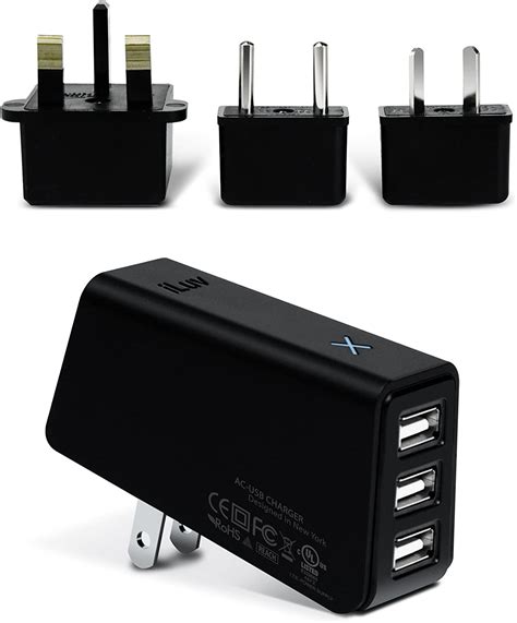 Iluv Triple Usb Ac Charger Travel Pack With Multi Socket Adaptor