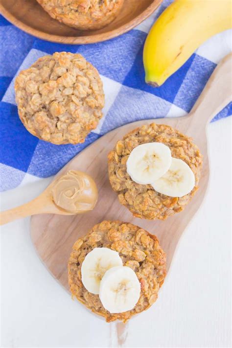 Peanut Butter Banana Baked Oatmeal Cups Pumpkin N Spice