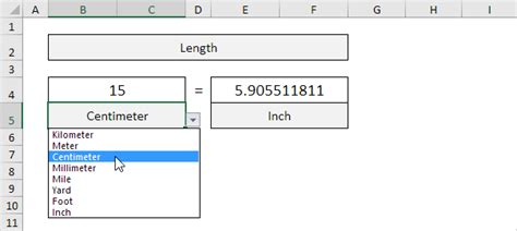 Cm A Pulgadas En Excel