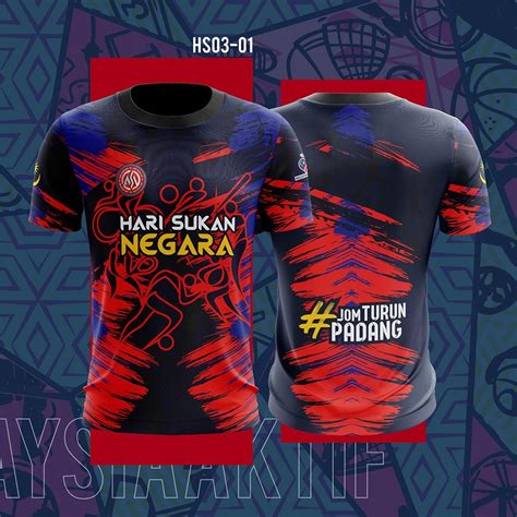 NEW 2023 Hari Sukan Negara 2023 Sublimation Tshirt Baju Jersey ...