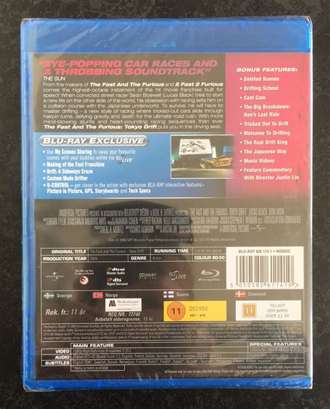 The Fast And The Furious Tokyo Drift Blu Ray Brand New Sealed Read